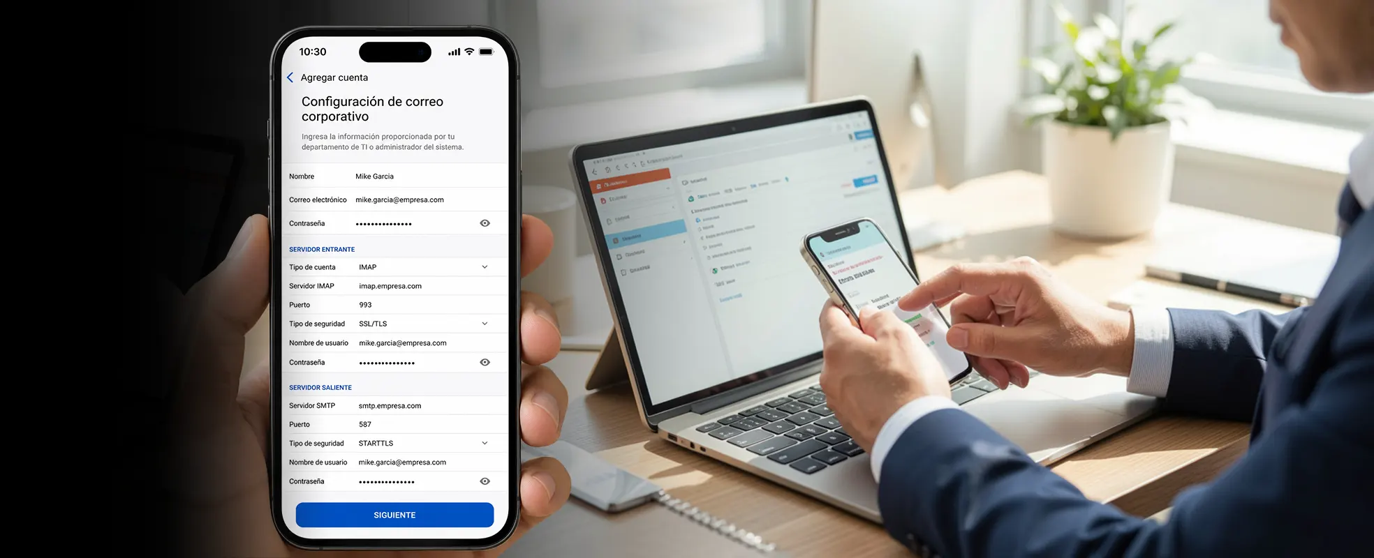 Cómo configurar un correo corporativo en mi celular